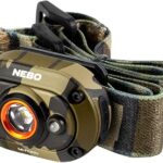NEBO MYCRO USB Rechargeable LED Headlamp and Cap Light 400 Lumen, Waterproof, Impact Resistant, Camping, Hunting, Fishing, Caving, Mossy Oak Bottomland