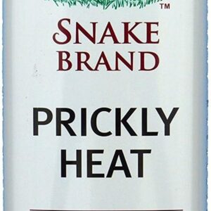 Prickly Heat Powder Snake Brand (300 Gram); Original Cool Talcum for Sport Girl and Men