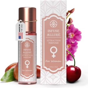 Premium Pheromones Perfume for Women – Alluring French Fragrance Sensual Elixir in Jojoba Oil Base with Androstenol, Androstenone & Pure Pheromones Long-Lasting Designed to Attract Men – 10ml/0.34oz