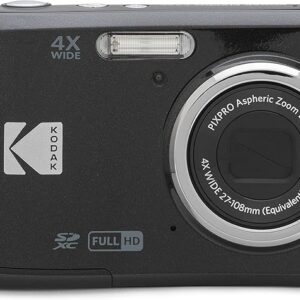 KODAK PIXPRO Friendly Zoom FZ45-BK 16MP Digital Camera with 4X Optical Zoom 27mm Wide Angle and 2.7" LCD Screen (Black)