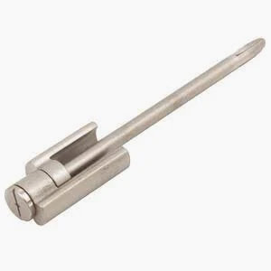 Nuk3y Door Saver 2 II Hinge Pin Stop Fits All 3" to 4-1/2" Residential Hinges (Satin Nickel)